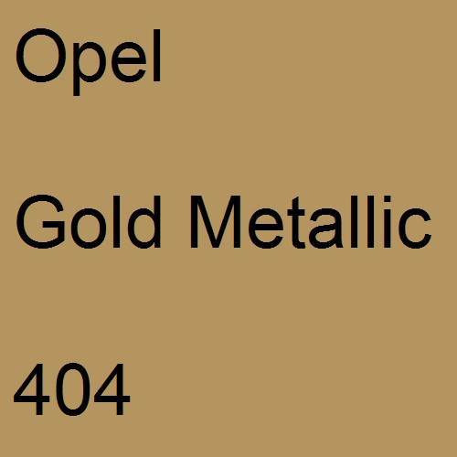 Opel, Gold Metallic, 404.